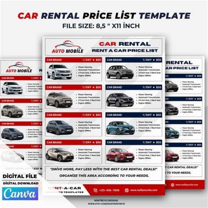 How are car rental prices calculated?