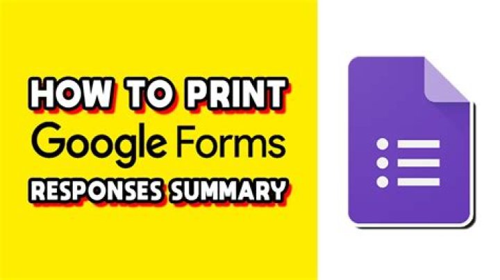 How do you print Google form responses?