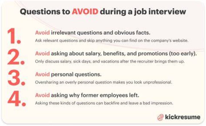 What are questions to avoid?