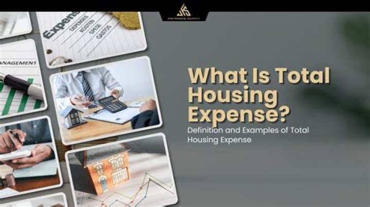 What does total housing expense include?