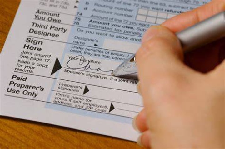When did my husband sign my tax return?