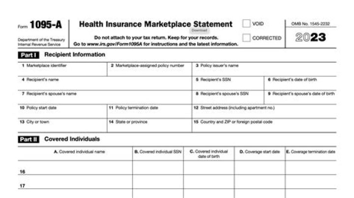Who gets form 1095a?